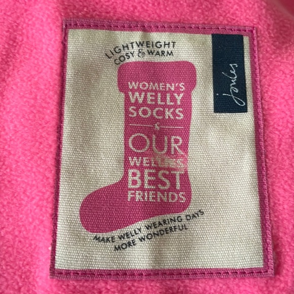 Joules Bright Pink Welly Socks | Poshmark